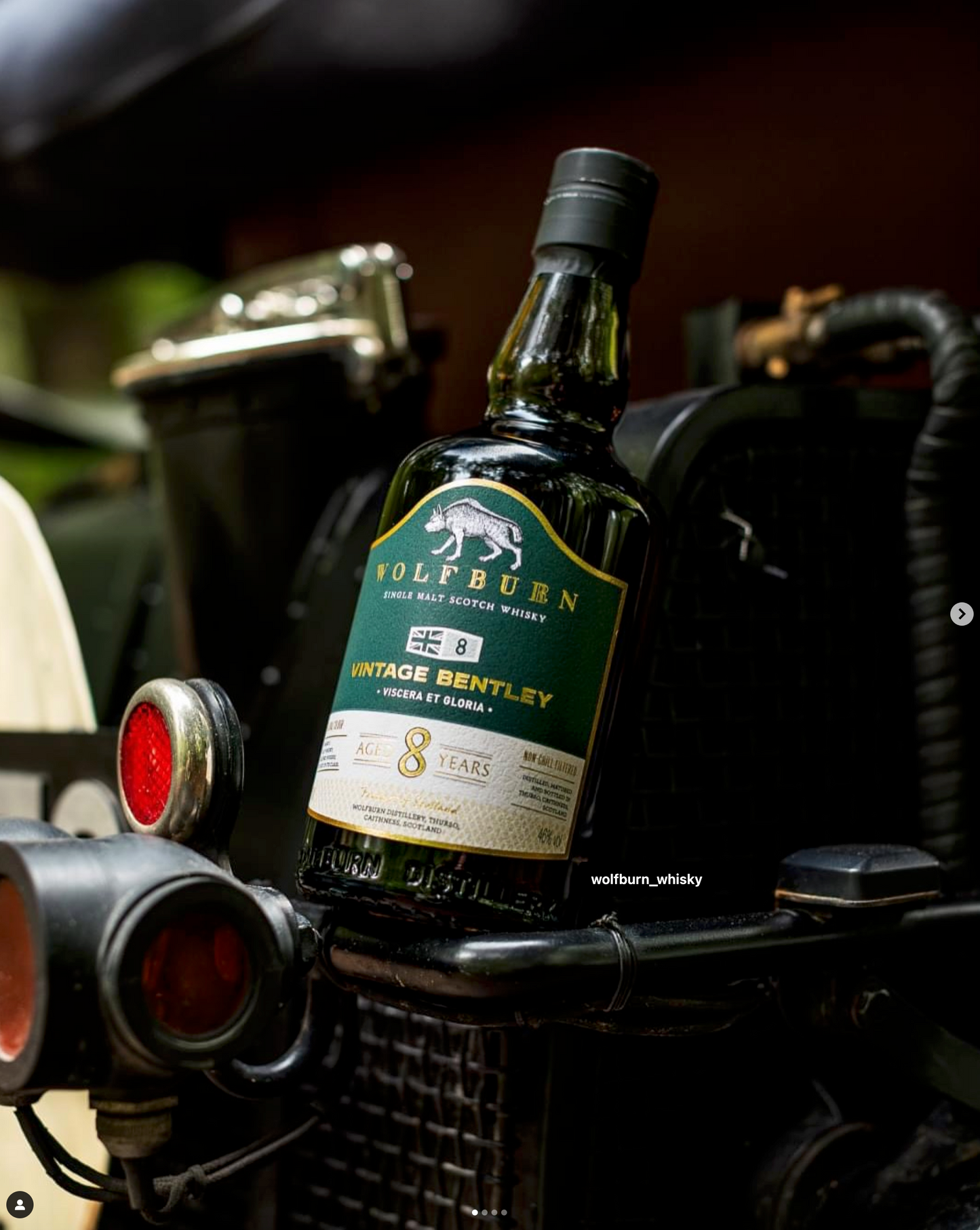 Wolfburn Vintage Bentley 8 Whisky – 70cl, 46% ABV. A refined single malt whisky with a rich, smooth character, inspired by timeless craftsmanship. Perfect for collectors, whisky enthusiasts, and premium gifting.