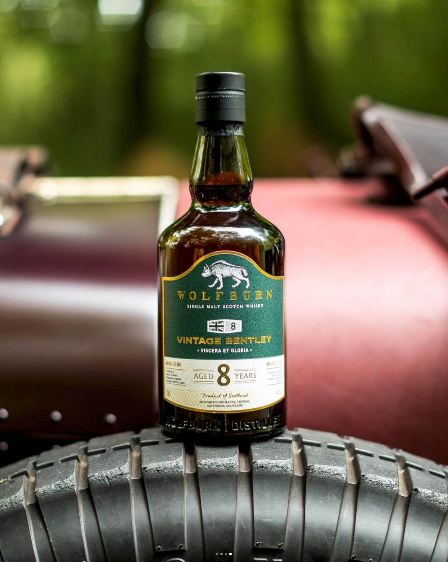 Wolfburn Vintage Bentley 8 – A distinguished 70cl whisky at 46% ABV, crafted with precision for a refined and luxurious drinking experience.