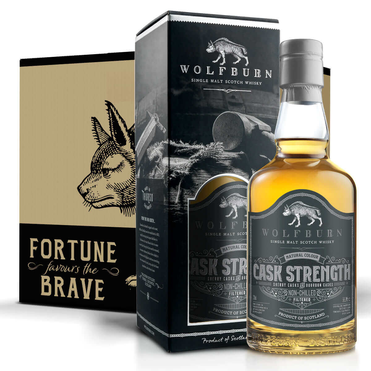 Wolfburn Distillery Cask Strength 2023 Crafted from spirit matured in a combination of wonderfully sweet Oloroso sherry butts and ex-bourbon quarter casks it is a shade over seven years old. This hand-selected cask pairing has done an astonishing job of p
