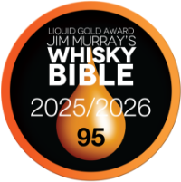 Award badge for Jim Murray's Whisky Bible 2025/2026 with a 95 rating.