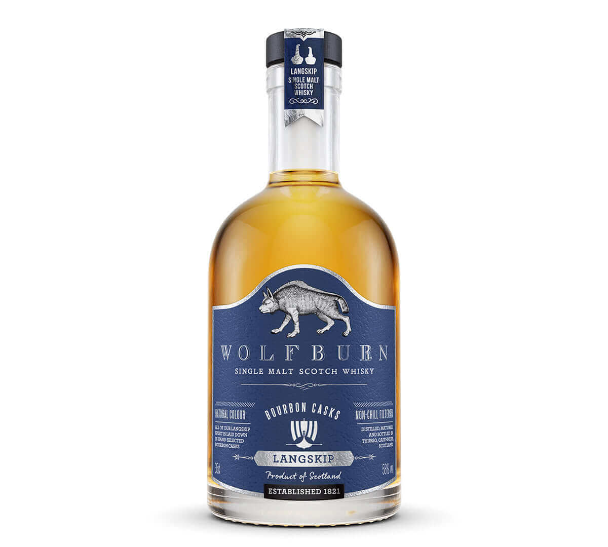 Wolfburn Distillery Wolfburn Morven – 46% vol. 70cl This lightly peated whisky is made from malted barley infused with smoke during the drying process. It’s a reflection of history – the original 19th Century distillery was largely fired by peat. Gentle d