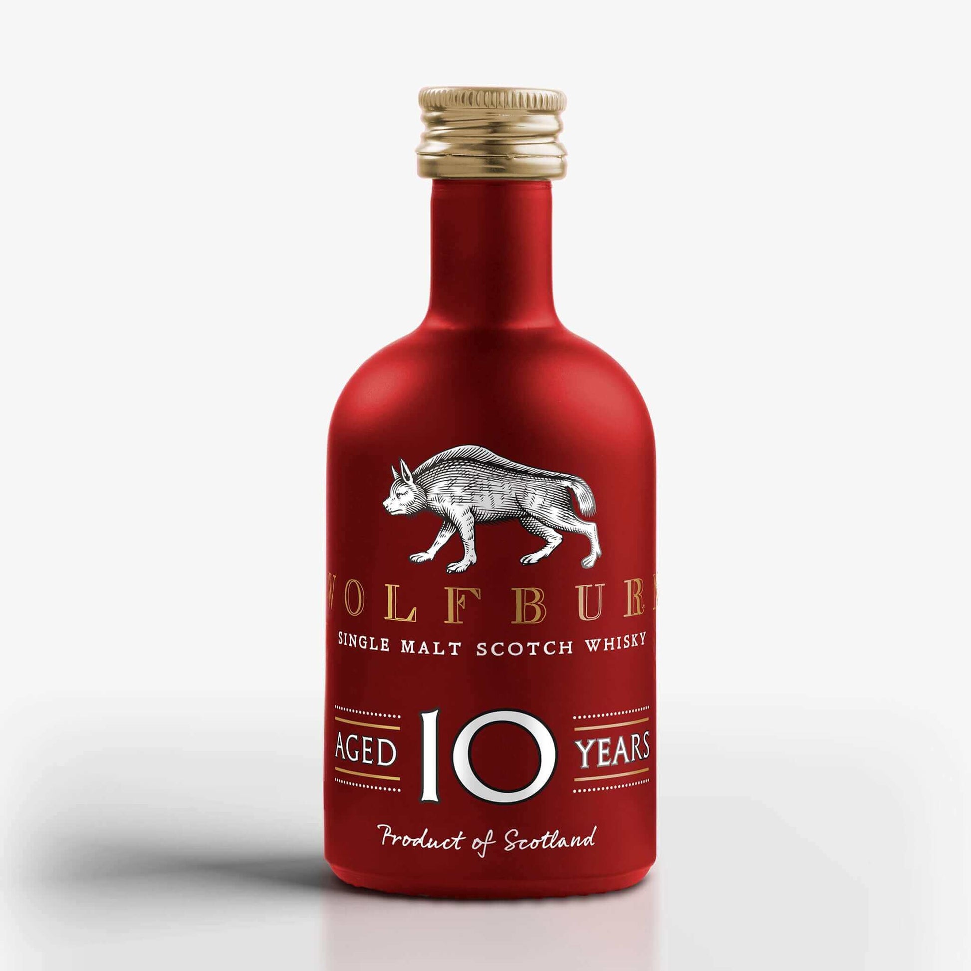 Wolfburn 10 Year Old Miniatures (Case of 12) This 10-year-old single malt marks a significant milestone in the history of the distillery: it is our first permanent age-statement release. Crafted from spirit fully matured in hand-selected second-fill Oloro
