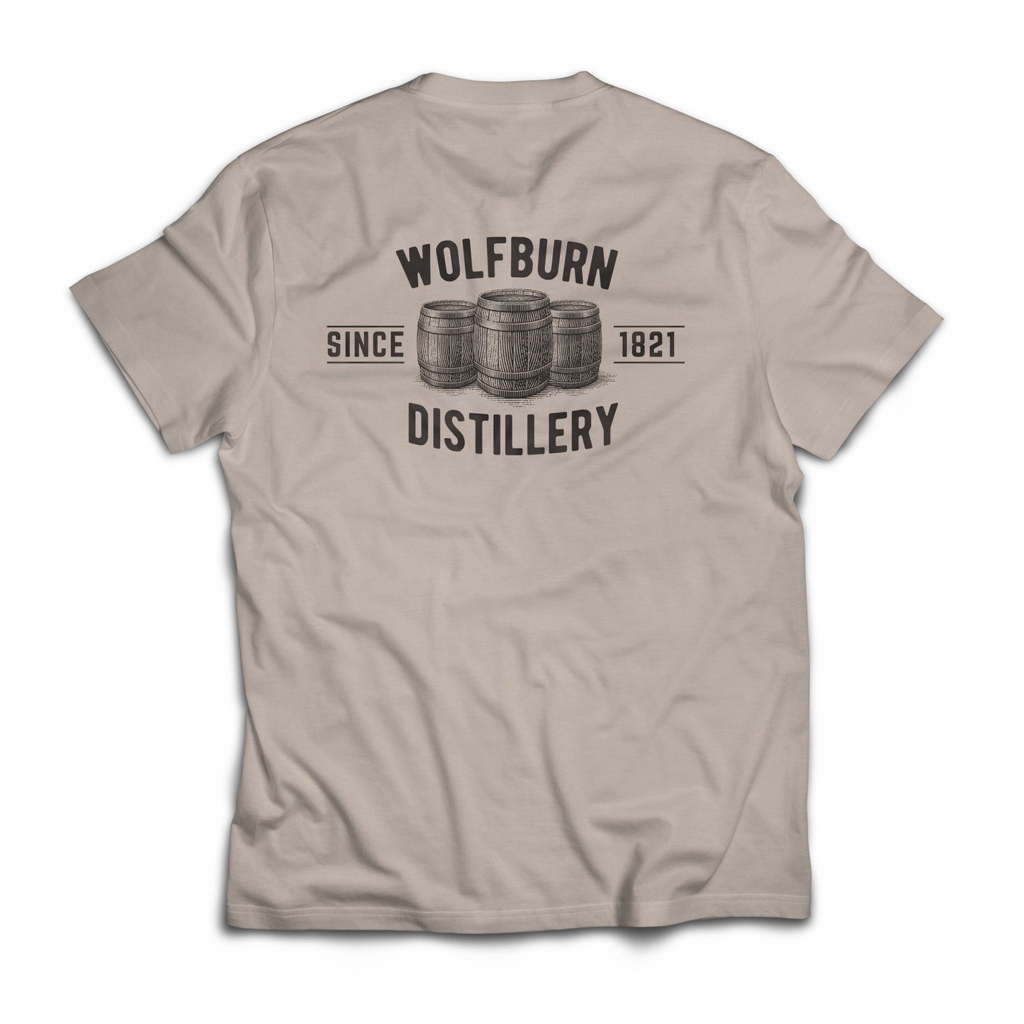 T-shirt 'Wolfburn Since 1821' Bone