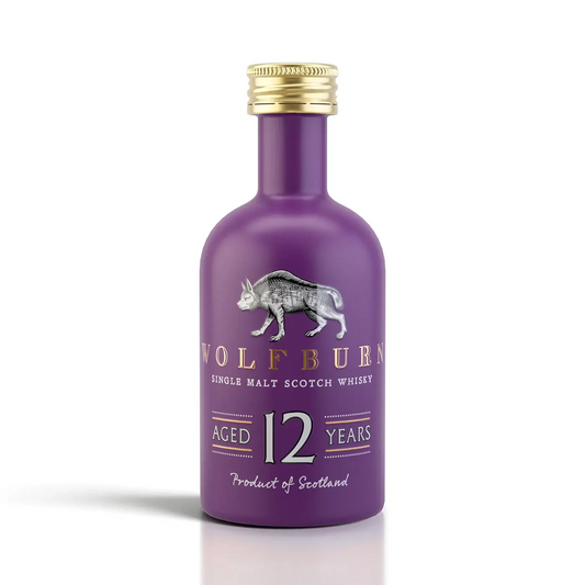 Wolfburn 12 Year Old Single Malt Scotch Whisky Miniature – 46% vol 5cl bottle