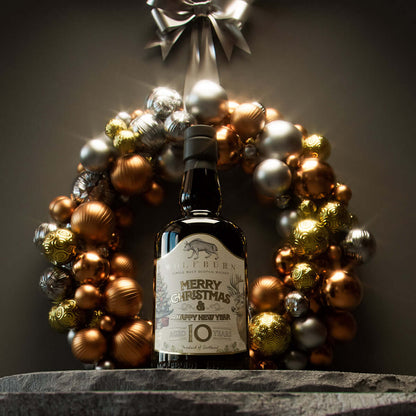 Wolfburn Christmas 10 Year Old Single Malt Scotch Whisky, limited release festive bottle