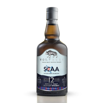 SCAA Single Malt Scotch Whisky bottle, aged 12 years, 46% vol, 70cl, from Wolfburn Distillery.
