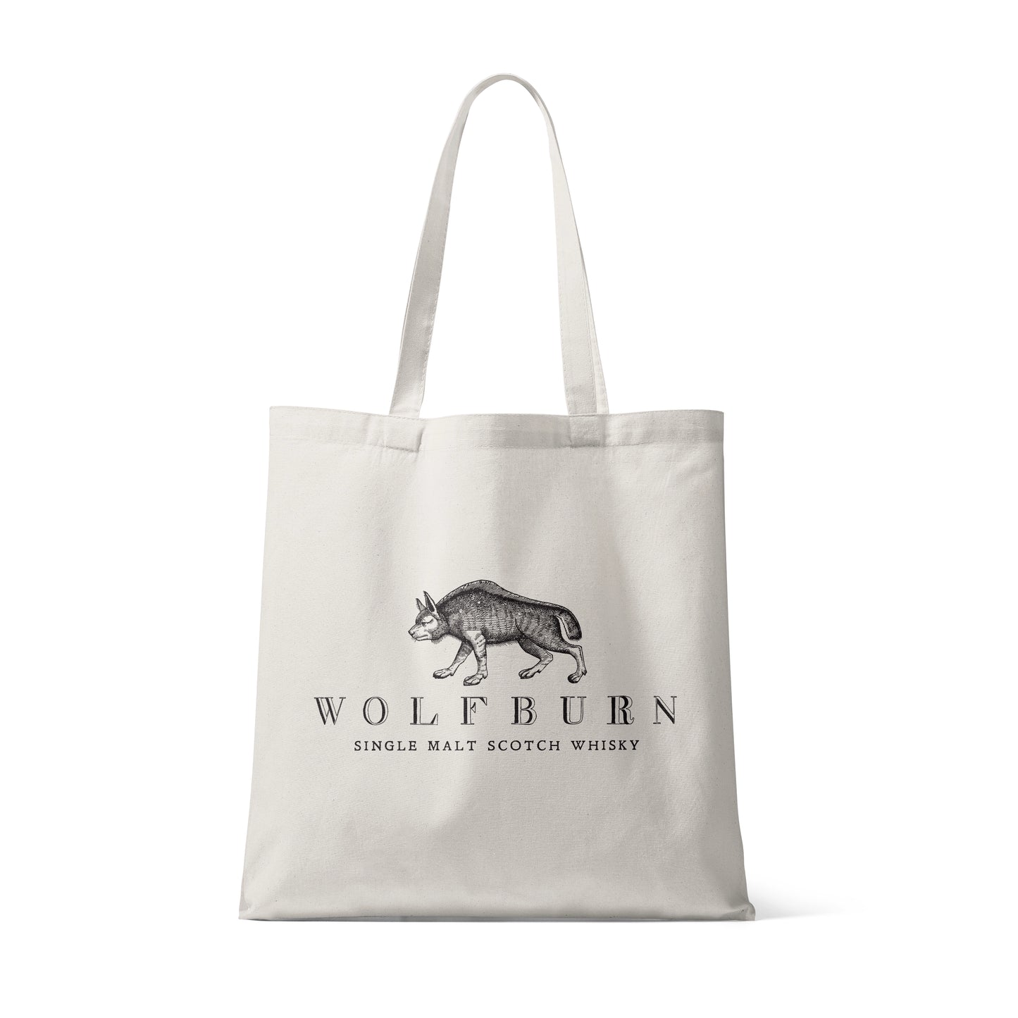 White Cotton Wolfburn Distillery tote bag