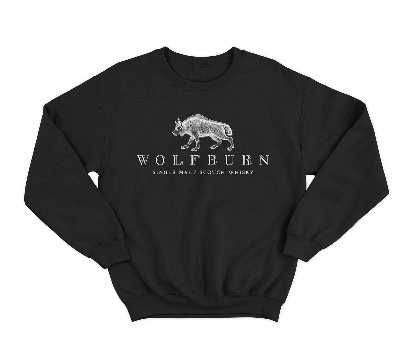 Wolfburn Distillery Wolfburn Sweatshirt ‘Made in Thurso’ Sweatshirt. Screen printed 'Wolfburn' logo on the chest and large Made in Thurso on the back. £35.00