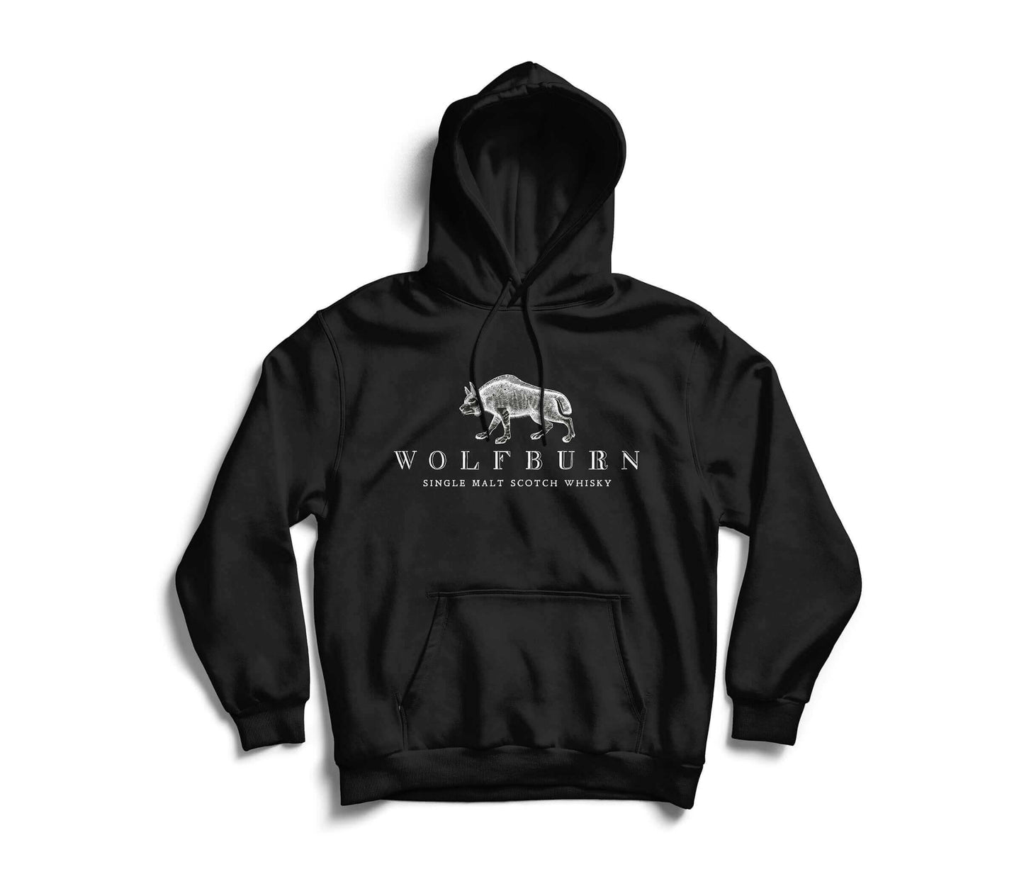 Wolfburn Distillery Wolfburn Hoodie ‘Made in Thurso’ Hooded top. Screen printed 'Wolfburn' logo on the chest and large Made in Thurso on the back. £35.00