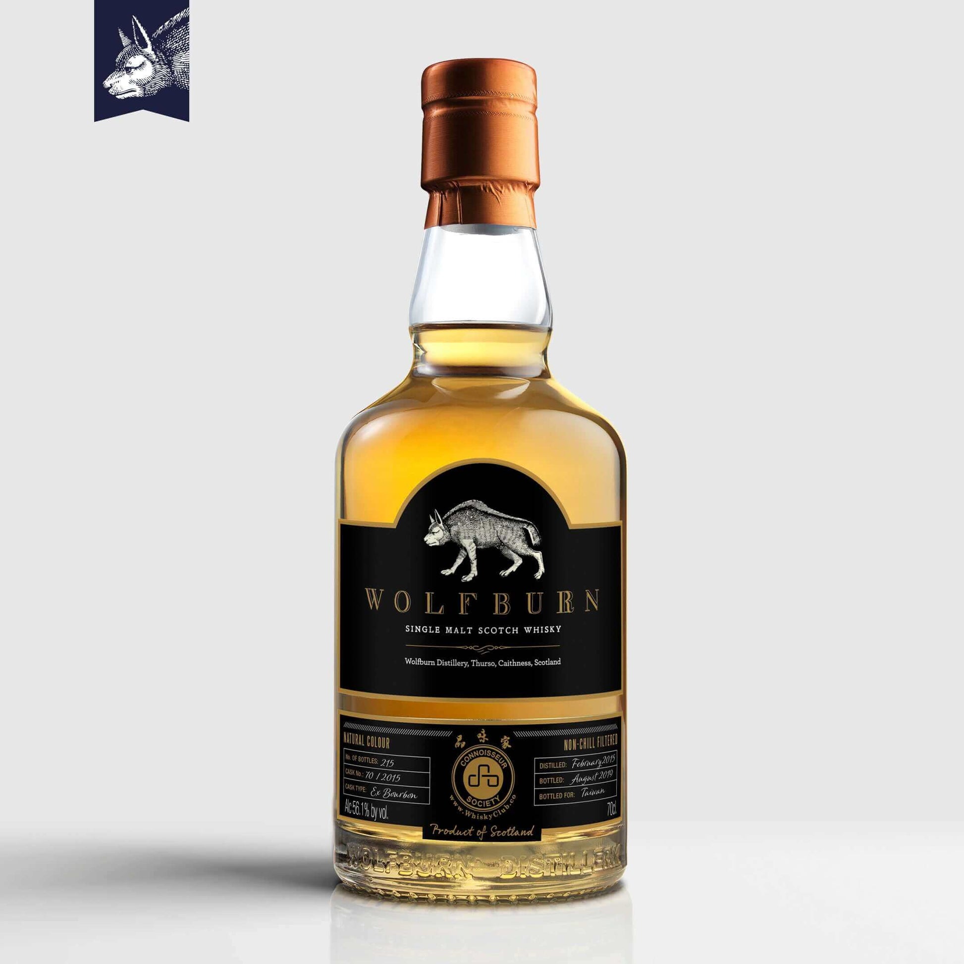 Wolfburn Connoisseur society Taiwan – 56.1% vol. 70cl